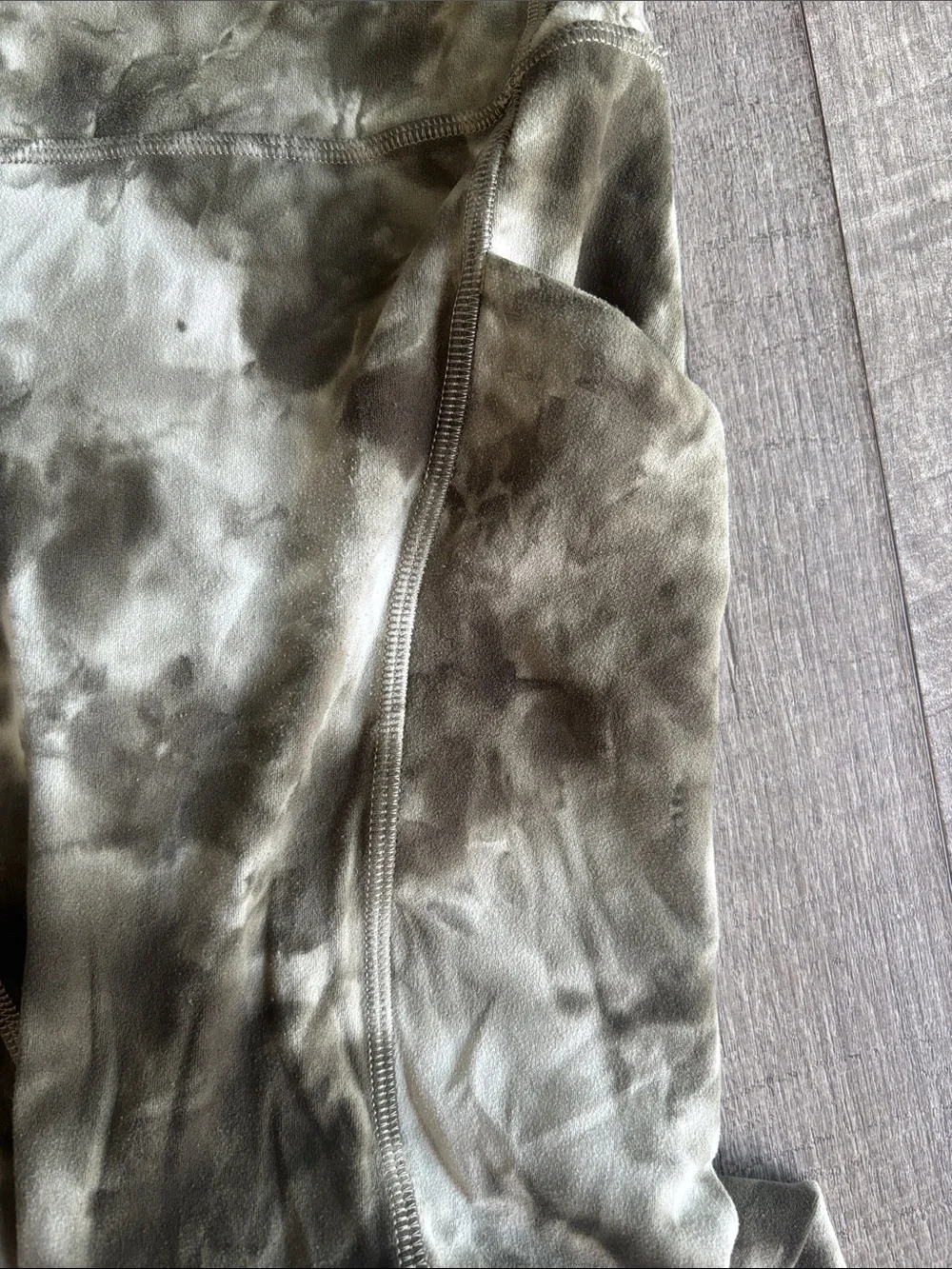 lululemon athletica Olive & Light Green Tie-Dye High-Rise Leggings